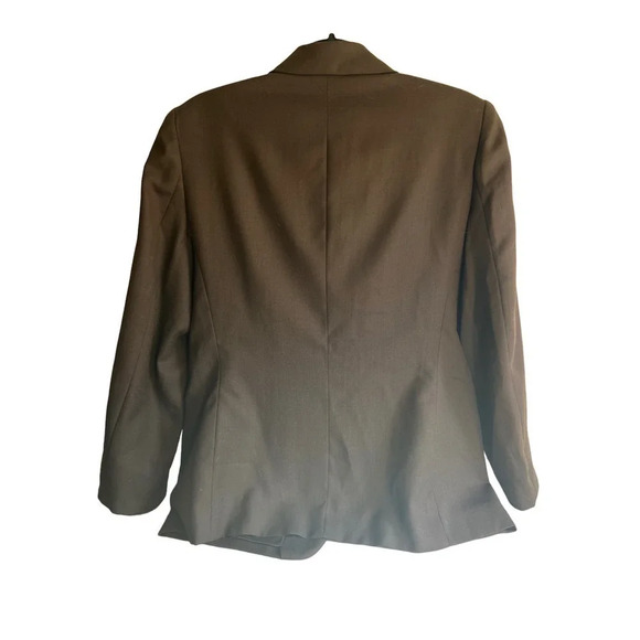 Brooks Brothers Wool Blazer Brown Size 12 Career Business Interview Work - Picture 5 of 5